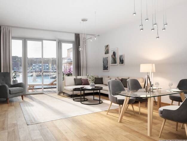 Wohnung zum Kauf - Neubau provisionsfrei 394.600 € 3 Zimmer 74,4 m² Gaarden - Ost Bezirk 1 Kiel 24143