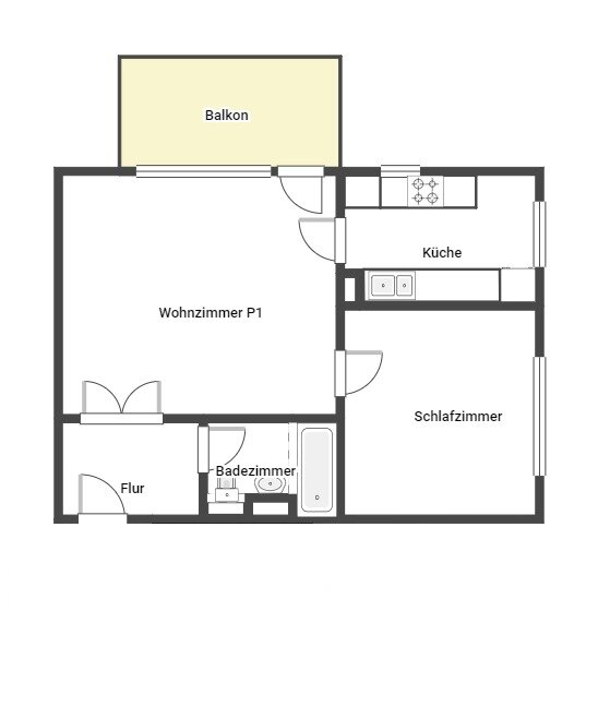 Wohnung zum Kauf 175.000 € 2 Zimmer 57,3 m²<br/>Wohnfläche 3.<br/>Geschoss Fahrland Potsdam/Fahrland 14476