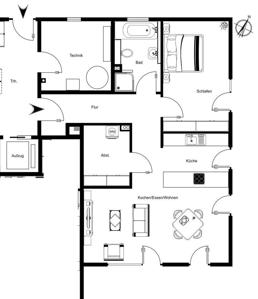 Wohnung zur Miete 975 € 2 Zimmer 71 m²<br/>Wohnfläche EG<br/>Geschoss 01.05.2025<br/>Verfügbarkeit Stelle Stelle 21435