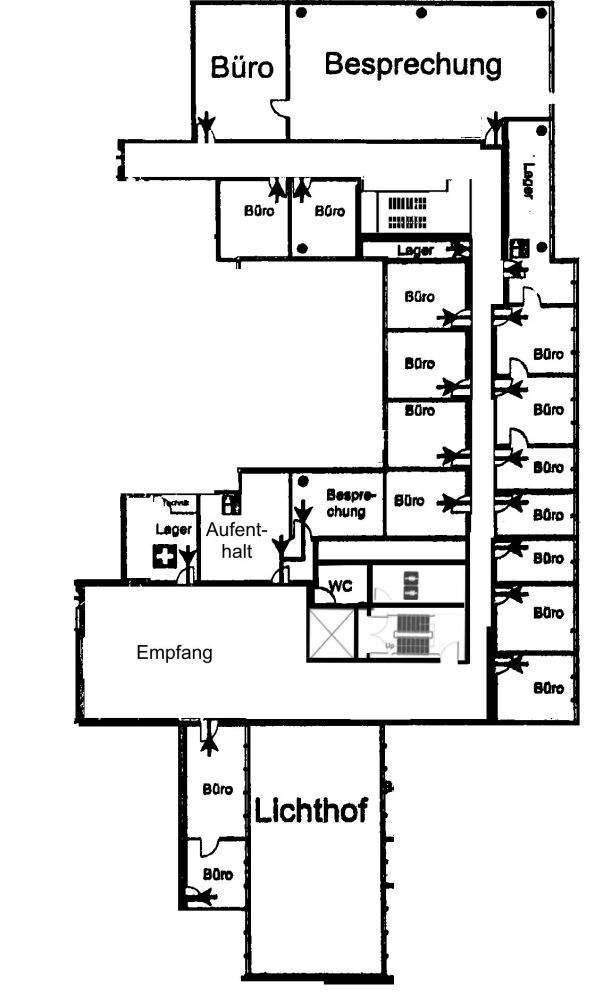 Bürofläche zur Miete 9.200 € 23 Zimmer 800 m²<br/>Bürofläche Zentrum Regensburg 93047