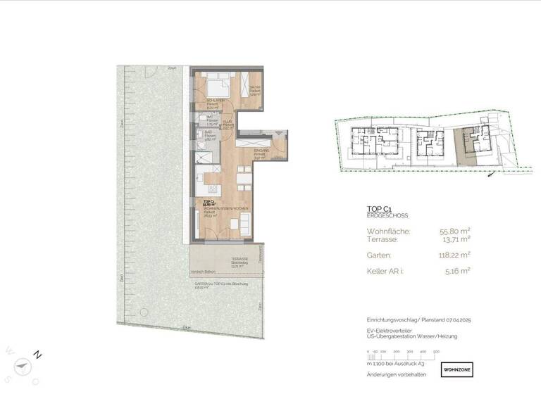 Wohnung zum Kauf - Erstbezug 2 Zimmer 55,8 m² EG Faak am See 9583