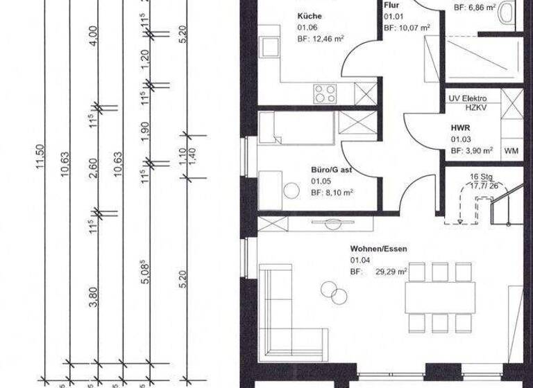 Doppelhaushälfte zum Kauf - Erstbezug 377.000 € 4 Zimmer 112 m² 2.274 m² Grundstück Neukirchen 25927