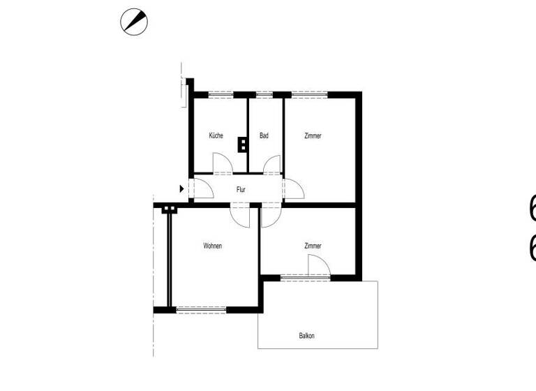 Wohnung zur Miete 304 € 3 Zimmer 64 m² 1. Geschoss Rahmedestr. 243 Rahmede Altena 58762