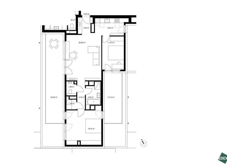 Terrassenwohnung zum Kauf - Erstbezug 593.700 € 3 Zimmer 81,8 m² 5. Geschoss Khekgasse Wien 1230