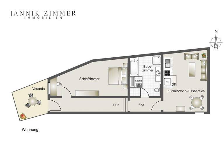 Wohnung zum Kauf 379.000 € 2 Zimmer 67 m² EG Gmund am Tegernsee / Sankt Quirin 83703
