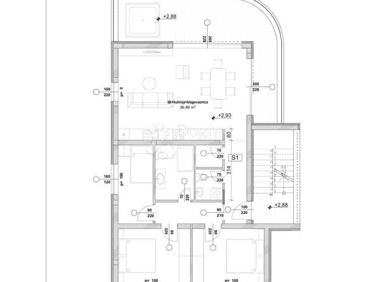 Wohnung zum Kauf 360.000 € 4 Zimmer 109 m² 1. Geschoss Vir