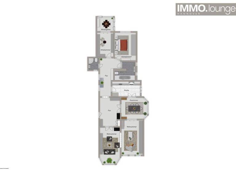 Wohnung zum Kauf 795.000 € 5 Zimmer 176 m² EG Herrenhausen Hannover / Herrenhausen 30419