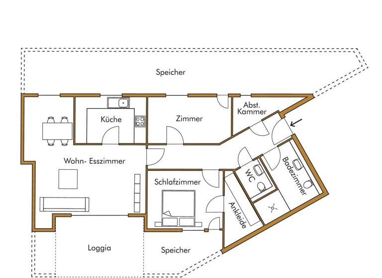 Penthouse zum Kauf 476.200 € 3,5 Zimmer 95,4 m² Bretten 75015
