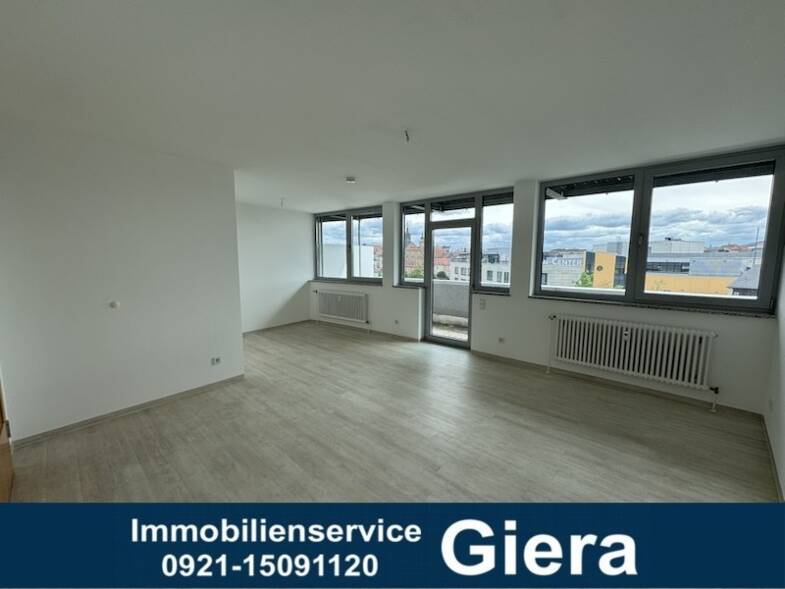 Wohnung zur Miete 630 € 1,5 Zimmer 55,4 m² 4. Geschoss frei ab 01.06.2025 Hindenburgstraße 2 City Bayreuth 95445