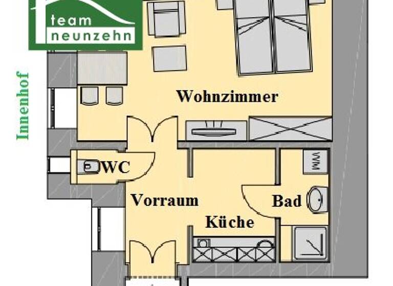 Studio zum Kauf 150.000 € 1 Zimmer 36 m² EG Wallensteinstraße 56 Wien 1200