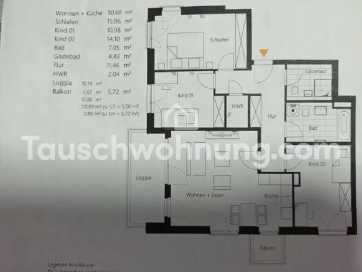 Wohnung zur Miete Tauschwohnung 1.412 € 4 Zimmer 102 m² 3. Geschoss Bornstedt Potsdam 14469