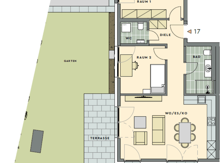 Wohnung zur Miete - Erstbezug 960 € 3 Zimmer 78 m² 4 Geschosse frei ab 01.06.2026 Parkstraße 10 Bad Schwalbach 65307