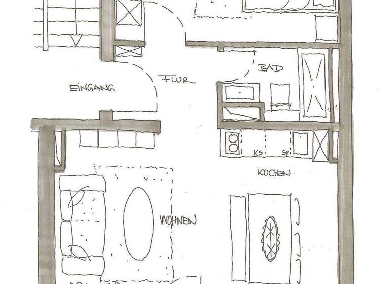 Wohnung zur Miete Wohnen auf Zeit 1.680 € 2 Zimmer 50 m² frei ab 01.07.2026 Ginnheim Frankfurt am Main 60431