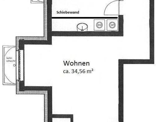 Wohnung zur Miete 500 € 2 Zimmer 55,5 m² frei ab 01.02.2026 Kernstadt Paderborn 33098