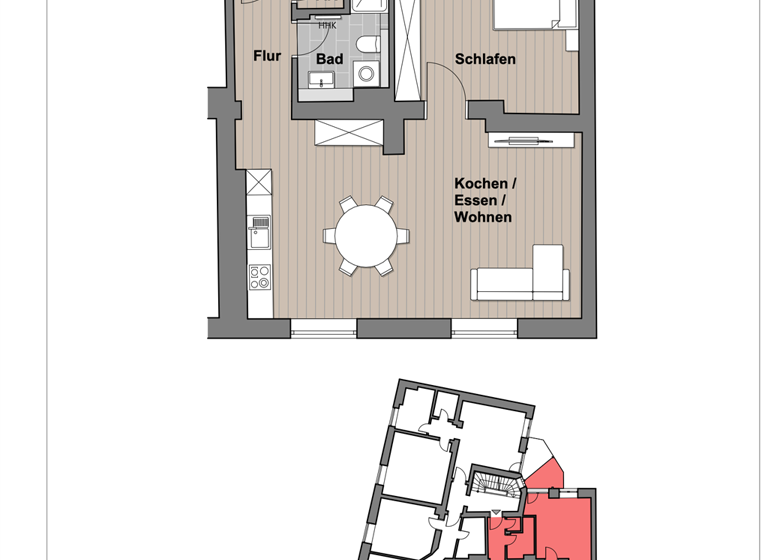 Wohnung zum Kauf provisionsfrei 367.900 € 2 Zimmer 73,6 m²<br/>Wohnfläche ab sofort<br/>Verfügbarkeit Senefelderstr. 8 Grombühl Würzburg 97080