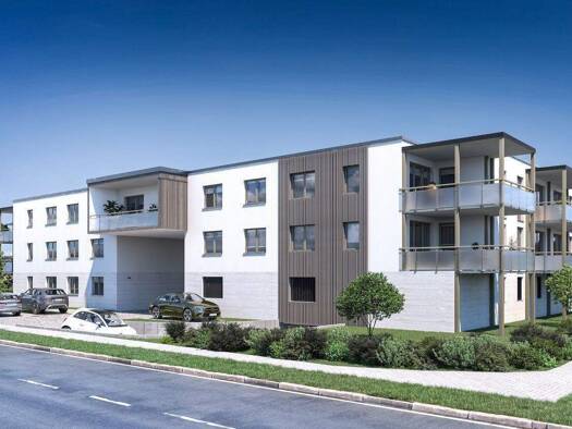 Terrassenwohnung zum Kauf - Neubau 388.000 € 3 Zimmer 78,3 m² EG Mariusstraße 29 Ansbach 91522