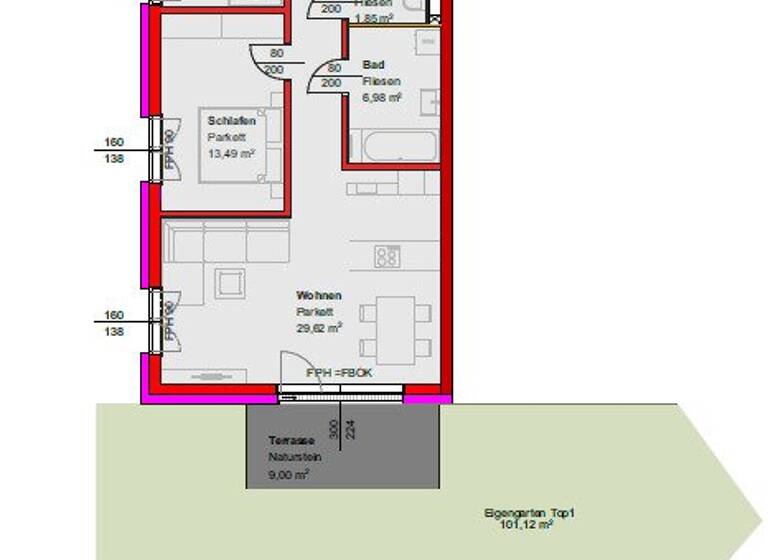 Wohnung zum Kauf - Erstbezug provisionsfrei 359.477 € 3 Zimmer 78,8 m² EG Nettingsdorf 4053