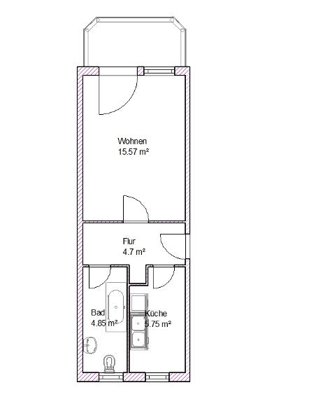 Wohnung zur Miete 279 € 1 Zimmer 31 m²<br/>Wohnfläche 4.<br/>Geschoss 01.04.2025<br/>Verfügbarkeit Peterstraße 18 Krökentorviertel / Breiter Weg NA Magdeburg 39104