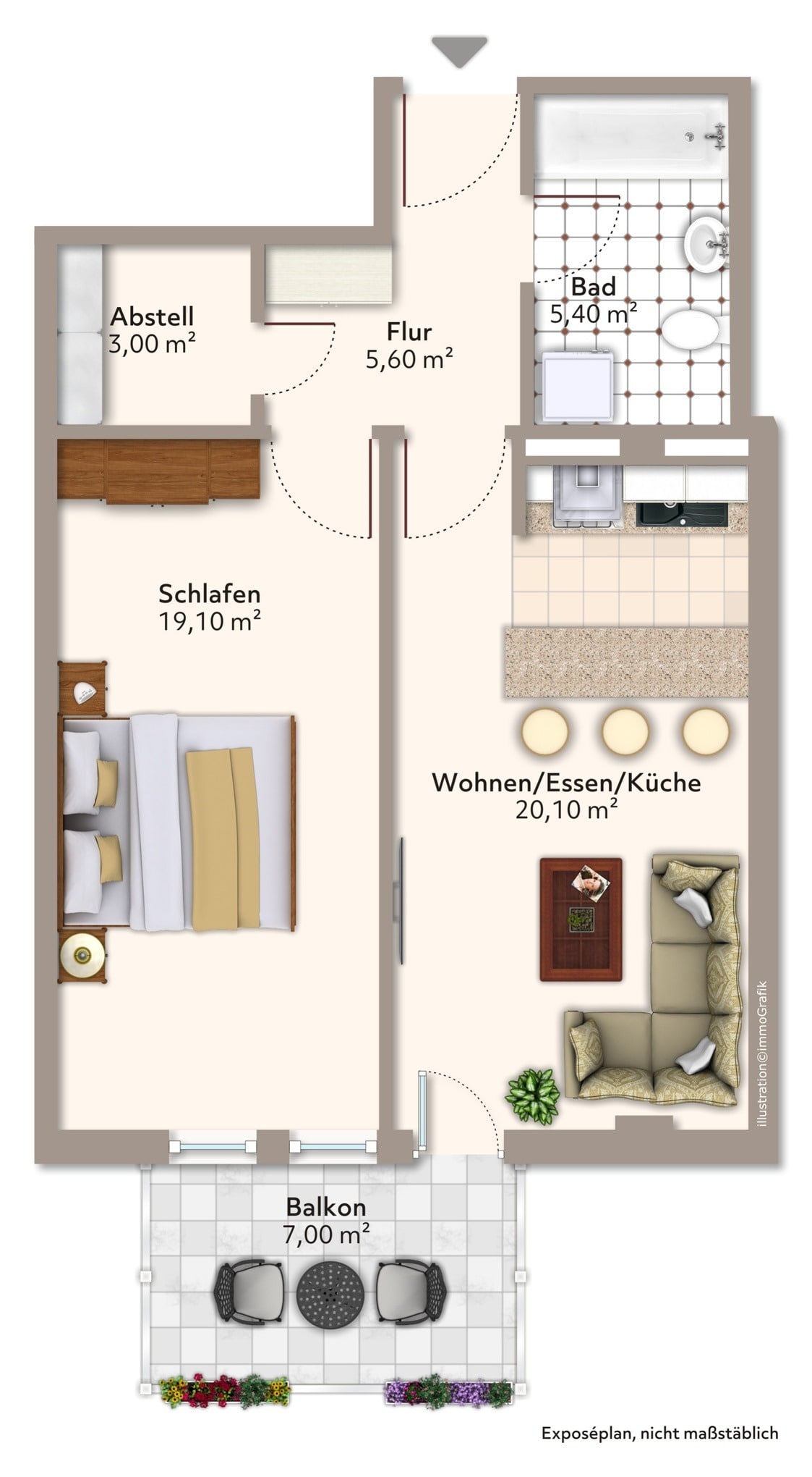 Wohnung zur Miete 392 € 2 Zimmer 60,2 m²<br/>Wohnfläche 2.<br/>Geschoss ab sofort<br/>Verfügbarkeit An der Enckekaserne 8 Beimssiedlung Magdeburg 39110