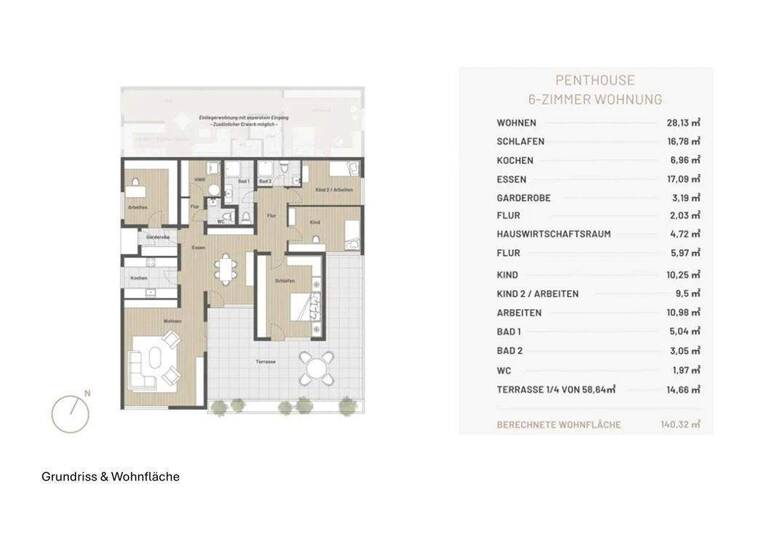 Penthouse zum Kauf als Kapitalanlage geeignet 550.000 € 6 Zimmer 140,3 m² Gernsbach 76593
