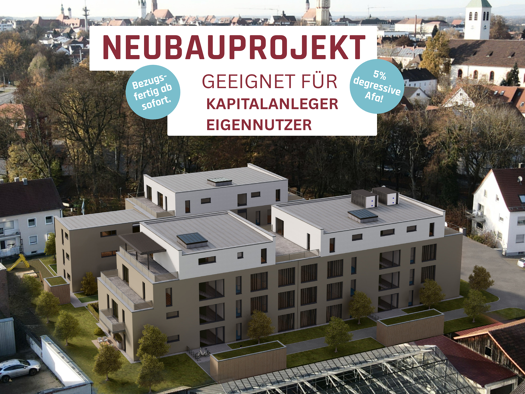 Wohnung zum Kauf - Erstbezug provisionsfrei 585.700 € 3 Zimmer 105,5 m² Straubing 94315