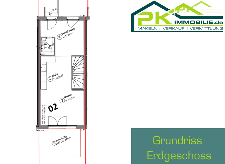 Reihenmittelhaus zum Kauf 749.000 € 4 Zimmer 122 m² 101 m² Grundstück Butzbach 35510