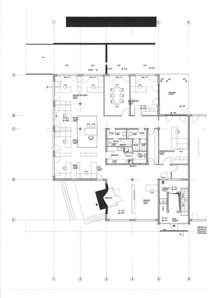 Büro-/Praxisfläche zur Miete 4 Zimmer 330 m²<br/>Bürofläche Südweststadt - Beiertheimer Feld Karlsruhe 76135