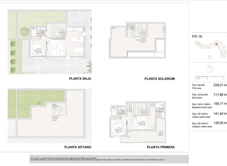 Villa zum Kauf provisionsfrei 760.000 € 4 Zimmer 217 m² 229 m² Grundstück Carretera Pozo Aledo a La Puebla Torre - Pacheco 30710