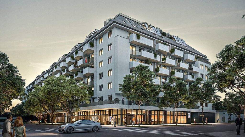 Wohnung zum Kauf - Erstbezug 347.900 € 2 Zimmer 46,2 m² 4. Geschoss frei ab 30.06.2028 Traisengasse 20-22 Wien 1200