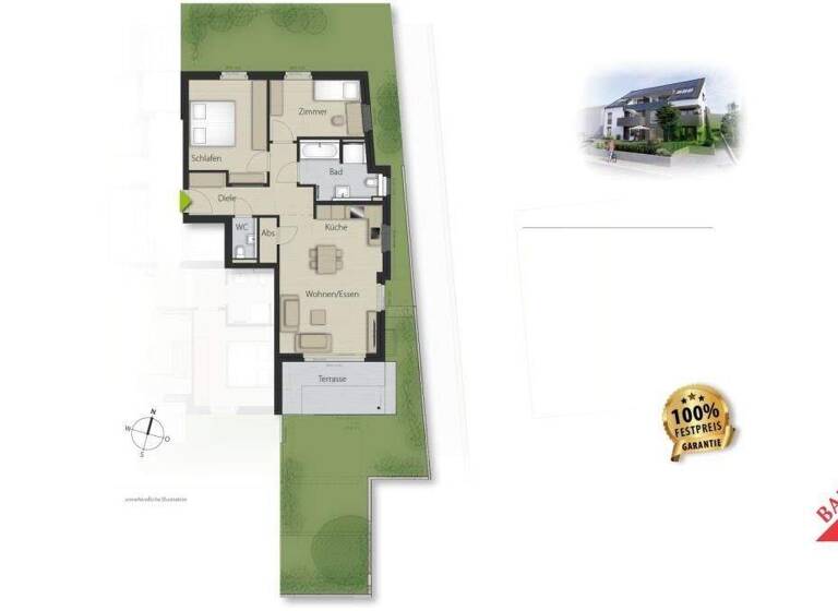 Wohnung zum Kauf provisionsfrei 529.000 € 3 Zimmer 79 m² Schönaich 71101