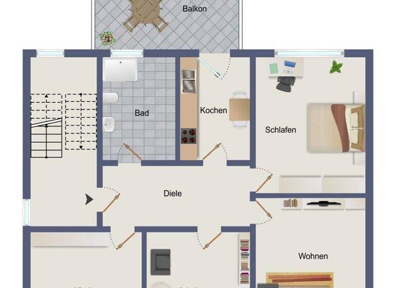 Wohnung zur Miete 1.100 € 4,5 Zimmer 101 m² Stadtmitte Recklinghausen 45657