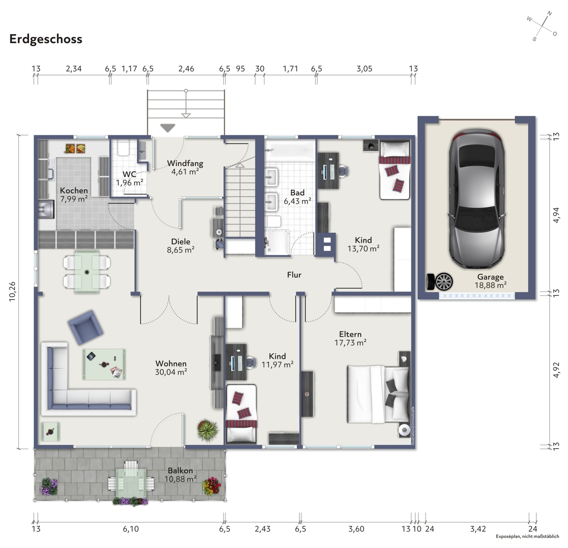 Einfamilienhaus zum Kauf 425.000 € 6 Zimmer 152,5 m²<br/>Wohnfläche 749 m²<br/>Grundstück Senden Senden 89250