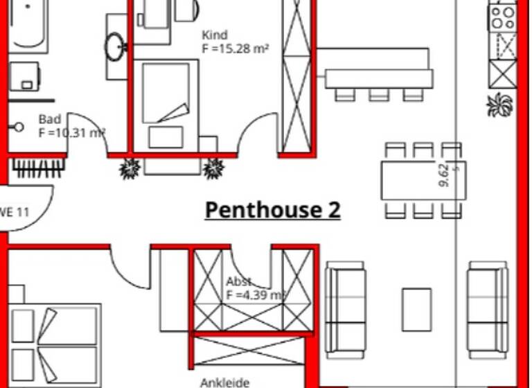 Wohnung zur Miete 1.090 € 3 Zimmer 105 m²<br/>Wohnfläche 4.<br/>Geschoss Neckarelz Mosbach 74821