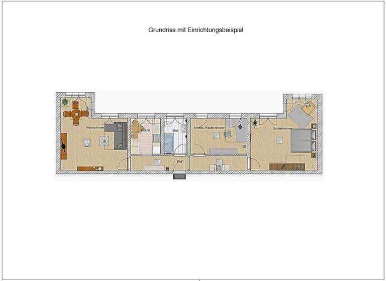 Wohnung zur Miete 650 € 3 Zimmer 80,1 m² 1. Geschoss Schillerstraße 4 Spremberg 03130