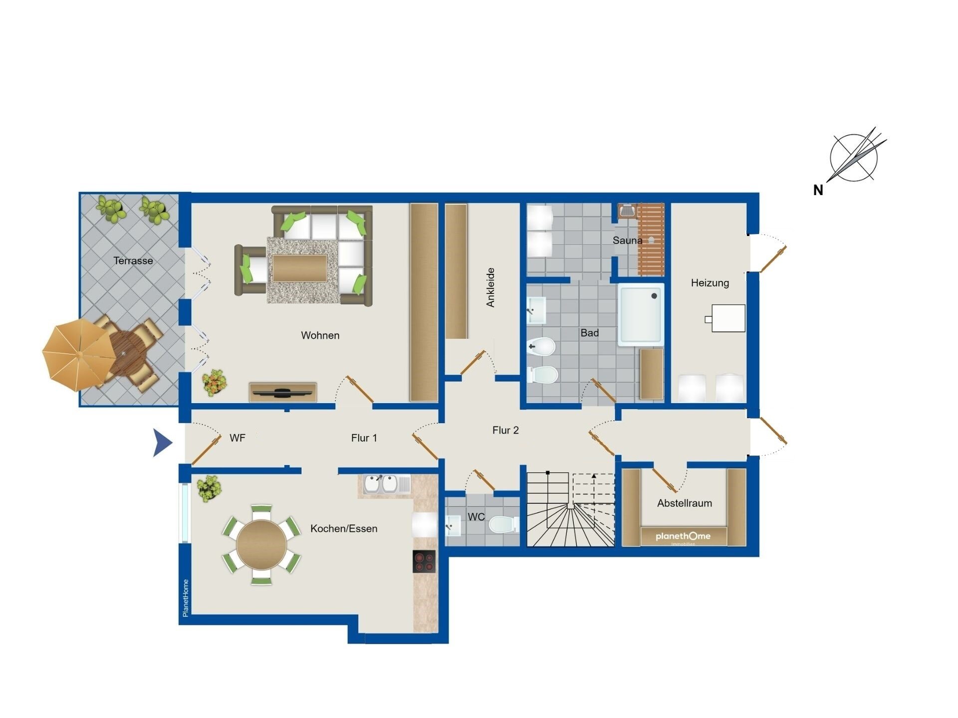 Reihenmittelhaus zum Kauf 149.000 € 6 Zimmer 112,9 m²<br/>Wohnfläche Suttrup Freren 49832