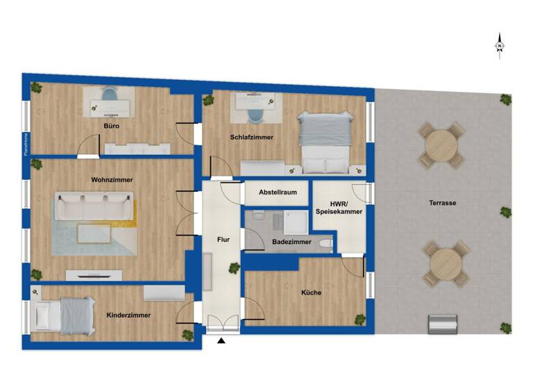 Wohnung zum Kauf 349.000 € 4 Zimmer 115,2 m² EG Spandau Berlin 13581