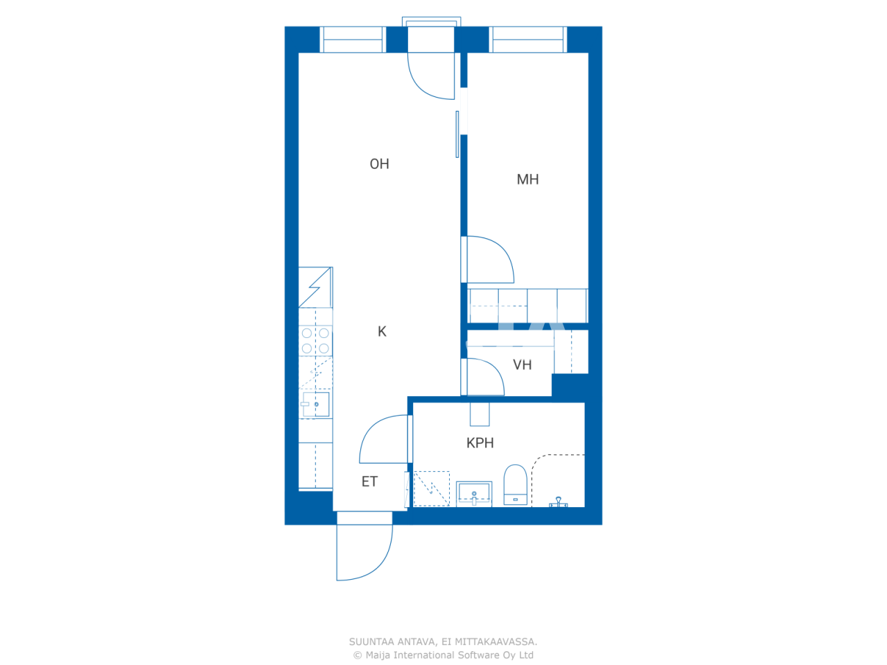 Studio zum Kauf 151.091 € 2 Zimmer 39 m²<br/>Wohnfläche 2.<br/>Geschoss Rantatie 5 Kittilä 99100