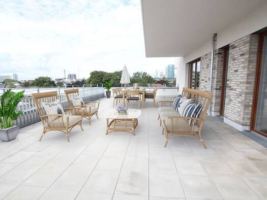 Penthouse zur Miete 3.799 € 4 Zimmer 267 m² Waidmannstraße 1 Sachsenhausen Süd 60596