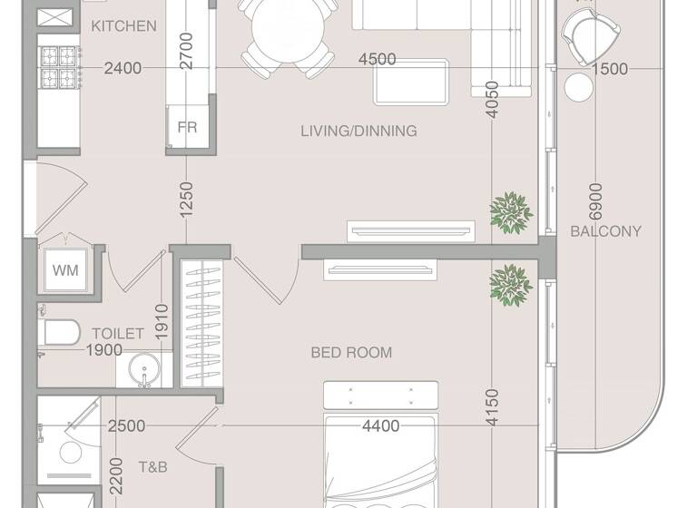 Wohnung zum Kauf provisionsfrei 279.473 € 2 Zimmer 71,8 m² Dubai 00000