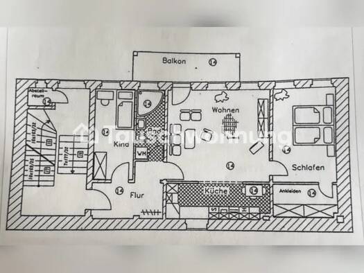Wohnung zur Miete Tauschwohnung 725 € 3 Zimmer 79 m² 1. Geschoss Zentrum-Nord Mitte 04105