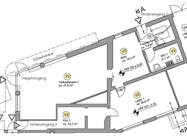 Laden zum Kauf 227.000 € 3 Zimmer 101,7 m²<br/>Verkaufsfläche Laufenburg Laufenburg (Baden) 79725