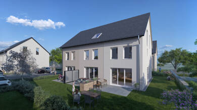 Reihenmittelhaus zum Kauf - Neubau 499.900 € 5,5 Zimmer 136 m² 158 m² Grundstück Am alten Bahnhof 6-8 Wolfskehlen Riedstadt / Wolfskehlen 64560