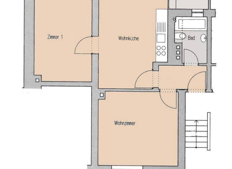 Wohnung zur Miete 445 € 2 Zimmer 55 m² frei ab 01.03.2026 Dudweiler Saarbrücken 66125