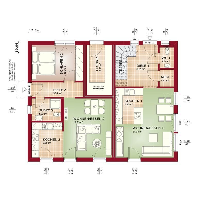 Mehrfamilienhaus zum Kauf 758.462 € 6 Zimmer 229 m²<br/>Wohnfläche 662 m²<br/>Grundstück Nienborg Heek-Nienborg 48619