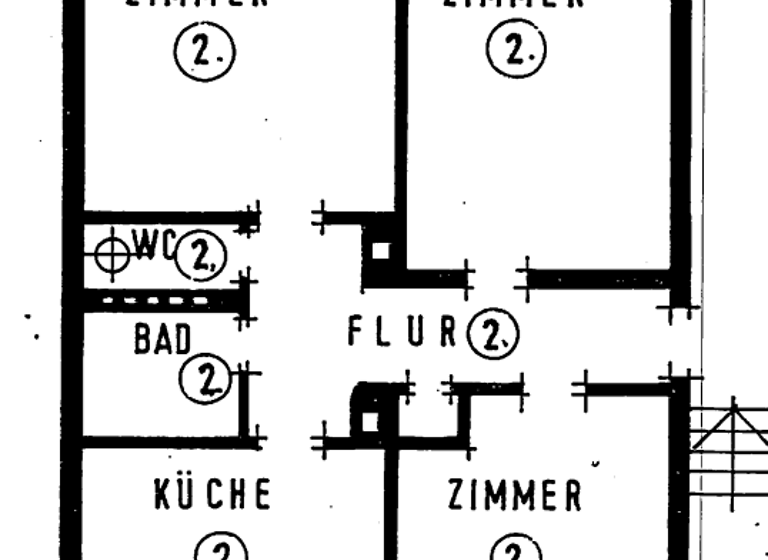 Wohnung zum Kauf 165.000 € 3 Zimmer 68,6 m² 1. Geschoss Weststadt Pforzheim 75172