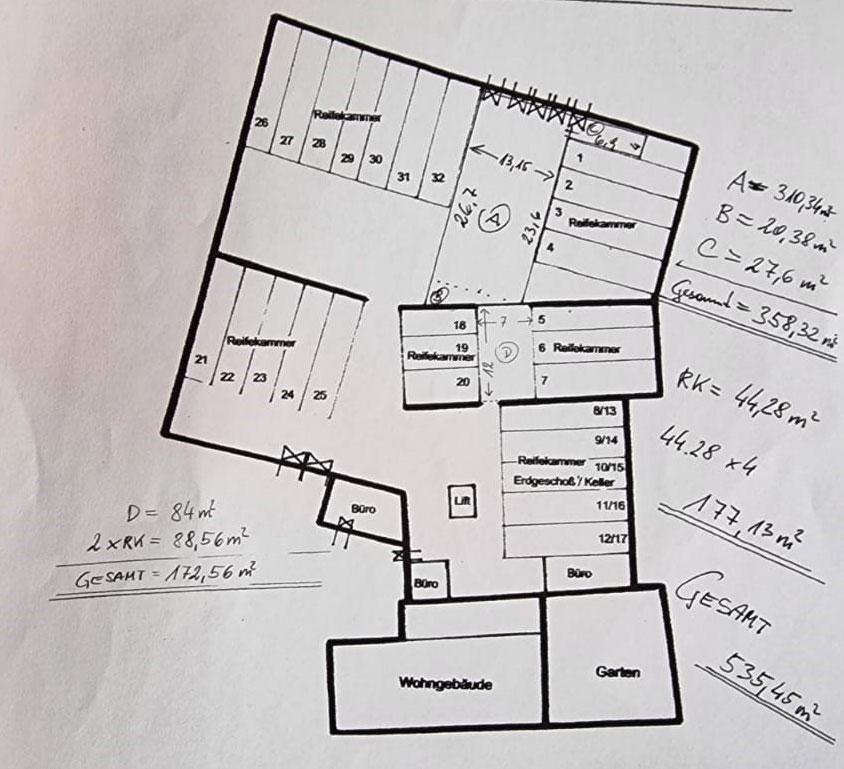 Lagerhalle zur Miete 5,40 € 45 m²<br/>Lagerfläche Bahnhofstrasse 24 Aschach an der Donau 4082