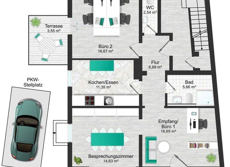 Wohnung zum Kauf provisionsfrei 669.000 € 3 Zimmer 78 m² Sebastian-Bauer-Straße 3 Ramersdorf-Perlach München 81737
