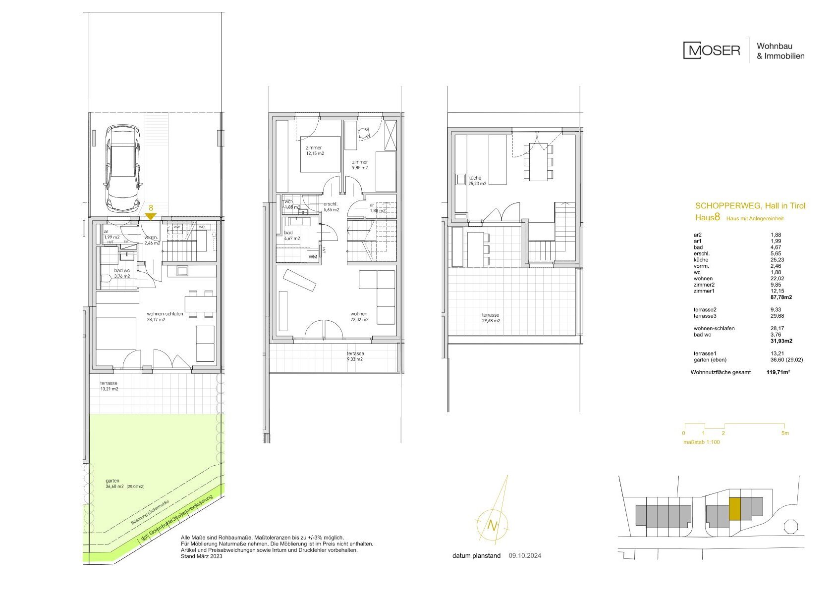 Haus zum Kauf provisionsfrei 823.000 € 119,7 m²<br/>Wohnfläche Hall in Tirol 6060