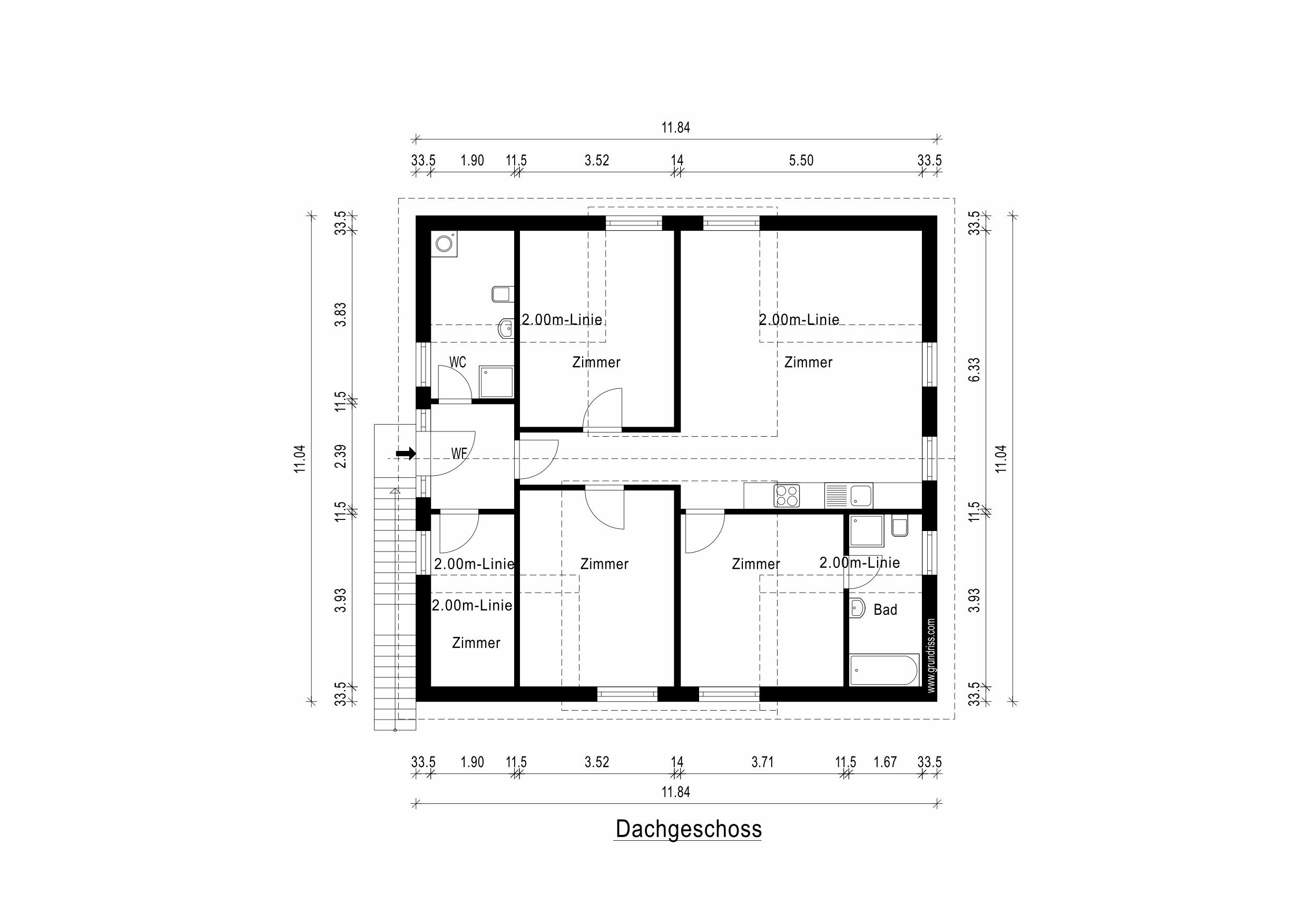 Penthouse zur Miete 1.700 € 4 Zimmer 100 m²<br/>Wohnfläche 1.<br/>Geschoss Rahlstedt Hamburg 22145