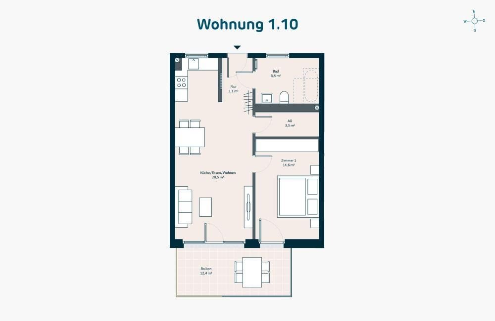 Wohnung zum Kauf provisionsfrei als Kapitalanlage geeignet 325.000 € 2 Zimmer 62,4 m²<br/>Wohnfläche Bachwiesen Zirndorf Zirndorf 90513